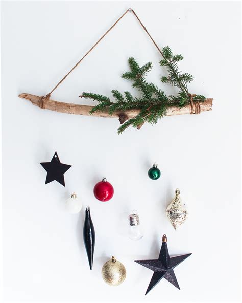 DIY Christmas Ornament Wall Hanging