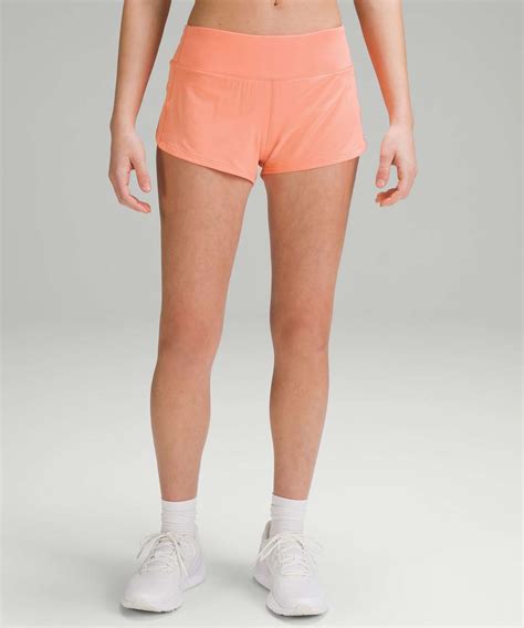 Lululemon Speed Up Low Rise Lined Short Sunny Coral Lulu Fanatics