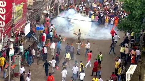 West Bengal Bjp Workers Clash With Police During March To State