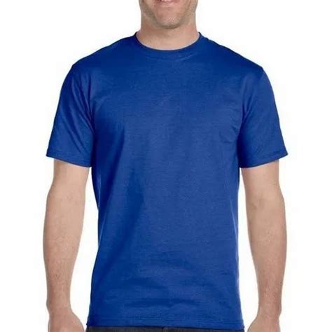 Polyester Mens Royal Blue Round Neck Dri Fit T Shirt At Rs 110 Piece