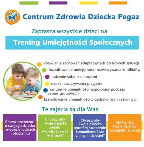 Trening umiejętności społecznych TUS pedagog poradnia pegaz Gdańsk