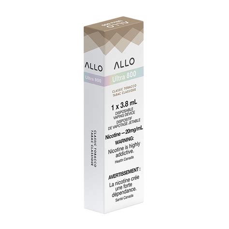 Classic Tobacco Allo Ultra Disposable Vape Vapeloft