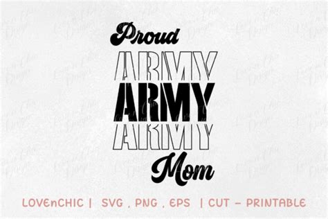 Proud Army Mom Png Svg Eps Graphic By Sabuydee Design · Creative Fabrica