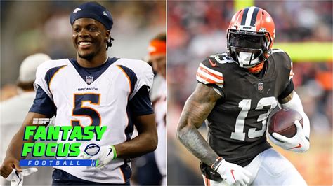 Broncos Browns Preview WR CB Matchups And DFS 101 Fantasy Focus