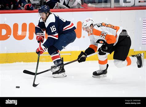 Washington Capitals Center Philippe Maillet And Philadelphia Flyers