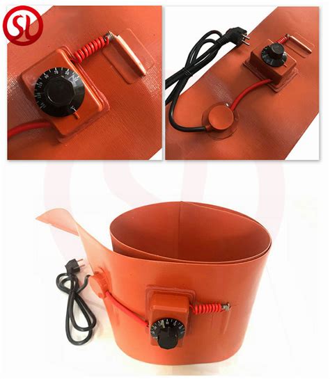 Industrial Flexible Silicone Rubber Heater Oil Drum Heating Pad