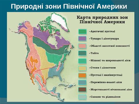 тема : " Природні зони Північної Америки" | Презентація. Географія