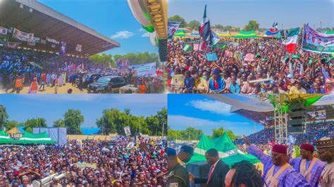 Heavy Crowd Welcome Pdp Presidential Candidate Atiku Abubakar For His