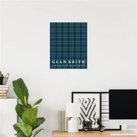 Clan Keith Colors of Scotland Tartan Poster | Zazzle