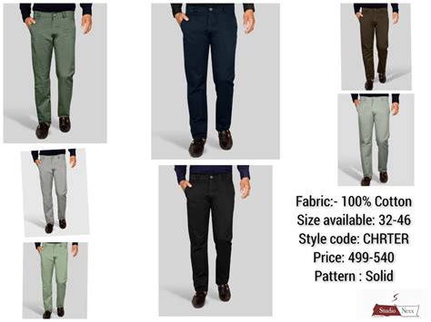 Solid Colours Plain Non Lycra Cotton Trousers Party Wear Men At Rs