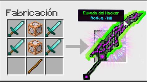 ¿cÓmo Craftear La Espada Del Hacker En Minecraft 💻🗡️ Crafteos 100 Imposibles Con Invictor 2