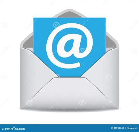 Email Icon Website Contacts Symbol Cartoon Vector | CartoonDealer.com ...