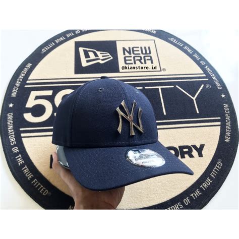 Jual Topi New Era 9forty New York Yankees Metal Logo 71 Cn Navy Cap 100