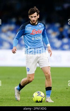 Nápoles Italia 2023 de abril Khvicha Kvaratskhelia del SSC Napoli