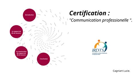 Certification DC3 Communication Professionnelle By Lucie Cagniart On