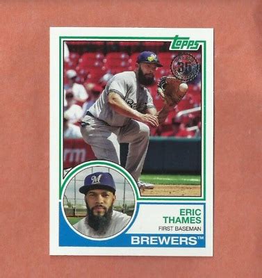 Topps Eric Thames Topps Baseball Insert Card Milwaukee