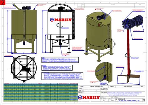 Tanques De Mistura Agitador Lento Ou Misturador R Pido Mabily Ltda