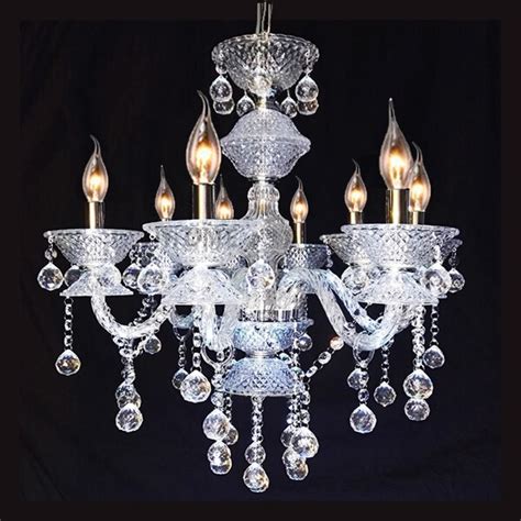 Lustre Maria Thereza 8 Braços 70cm Cristal K9 Tipo Bico De Jaca