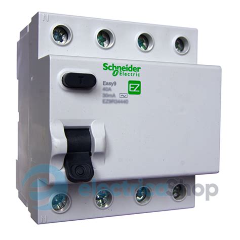 Easy9 Schneider Electric дифреле УЗО противопожарное селективное, 63/0 ...