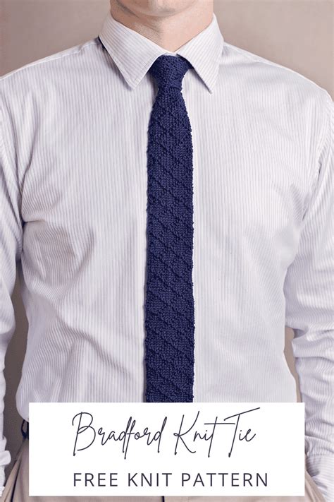 Bradford Knit Free Tie Pattern Artofit