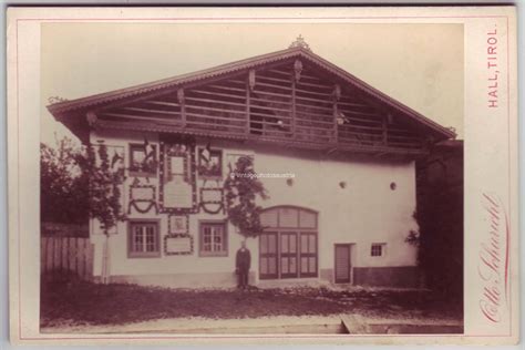 Kabinettfoto Haus Foto Otto Schuricht Hall In Tirol Um 1900 Wiener