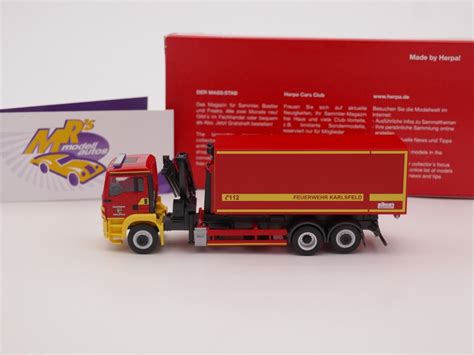 Mrs Modellautos Herpa 096775 MAN TGS M Wechsellader LKW Mit Kran