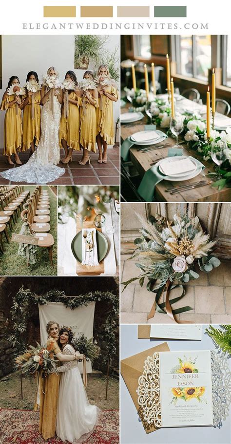 Sage Green And Gold Wedding Colors Ashlyn Polanco