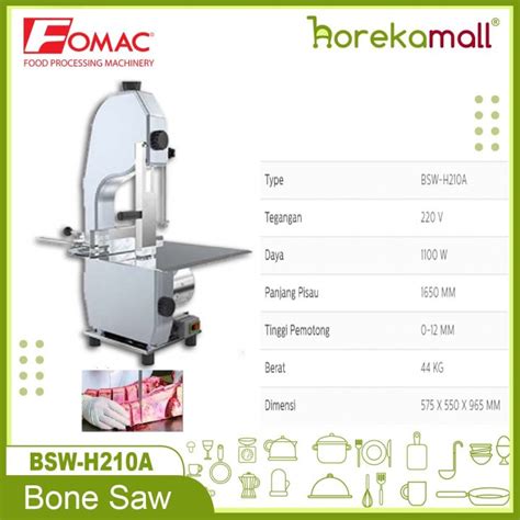 Mesin Pemotong Tulang Bone Saw Machine Bsw H A Fomac Lazada