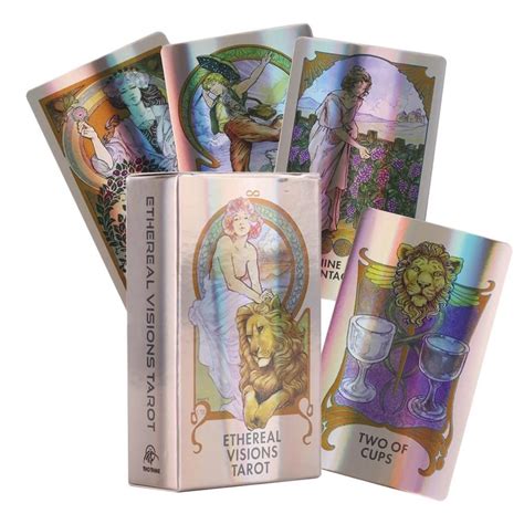 Ethereal Visions Illuminated Tarot Deck Holográfico Tarô Das Visões