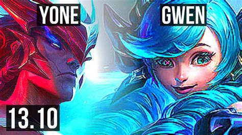 Yone Vs Gwen Top Games Kr Master Youtube