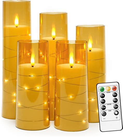 Amazon Nimiko Flickering Flameless LED Candles Battery Operated