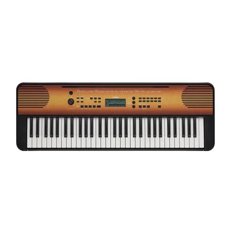 Yamaha Psr E Key Touch Sensitive Portable Keyboard Dark Walnut