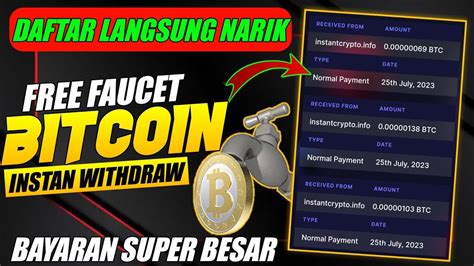 Terbaru Daftar Langsung Withdraw Di Faucet Bitcoin Bayaran Super