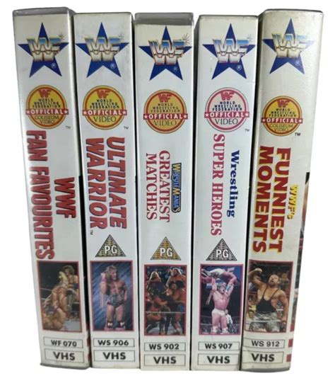 WWF WWE COLLECTORS Series Wrestling VHS Tapes Bundle 1990s 29 99