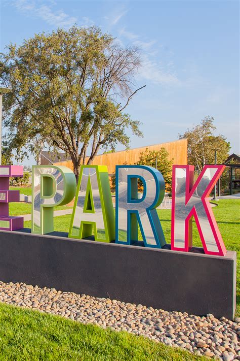 Bold And Playful Monument Sign Design For Cadence Park In Irvine