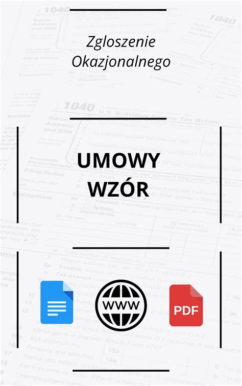 Zg Oszenie Umowy Najmu Okazjonalnego Wz R Word Pdf