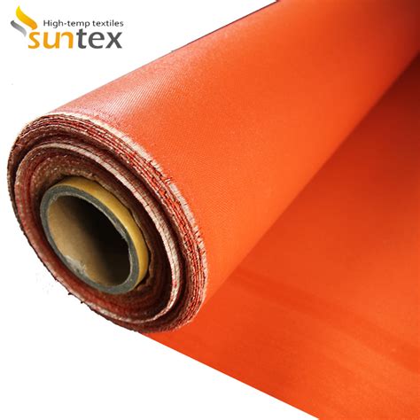 Silicone Rubber Coated Fiberglass Cloth Fiberglass Fabrics For