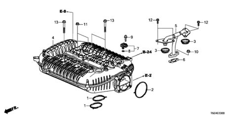 Intake Manifold 2019 Honda Ridgeline 4 Door Rtl Awd Ka 6at