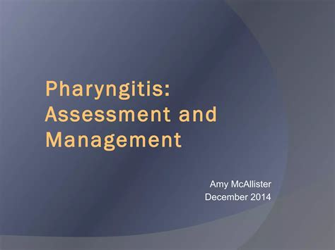 Acute Pharyngitis Ppt