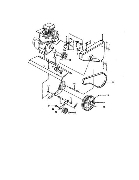 Craftsman Front Tine Tiller Parts Diagram