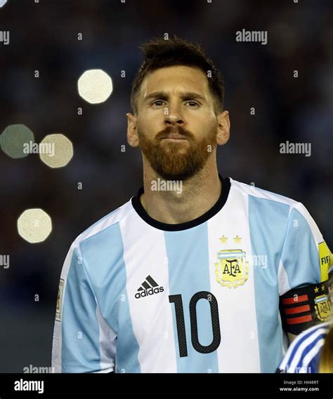 BUENOS AIRES, ARGENTINA - MARCH 23-2017 - Lionel Messi before a match ...