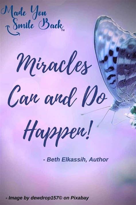 Inspirational Quotes Made You Smile Back Miracles Book Miracles Do