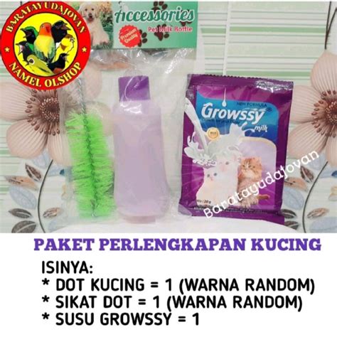 Jual Paket Perlengkapan Kucing Isinya Dot Kucing Sikat Dot Kucing Susu