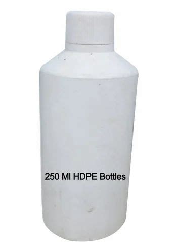 Round 250 Ml HDPE Bottles Capacity 200ml Screw Cap At Rs 5 Piece In