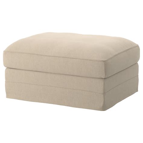 Gronlid Footstool With Storage Beige Ikea Cyprus