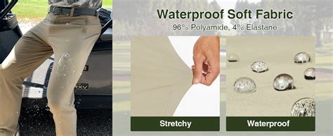 amazoncom puli waterproof golf pants  men slim fit stretch work