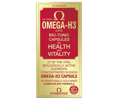 Vitabiotics Omega H Bio Tonic Capsule S Budget Pharmacy Fiji