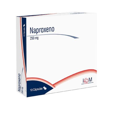 Naproxeno 250 Mg 10 Capsulas Icom Mq Farmaprime