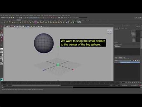 Maya Tutorial Snap An Object To The Center Of Another Object YouTube