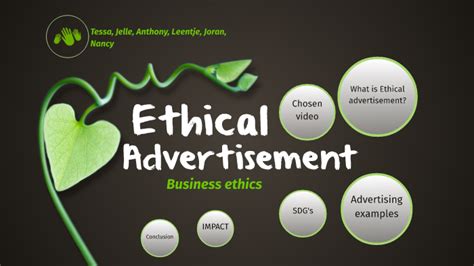 Ethical Advertisement By Business Ethics On Prezi